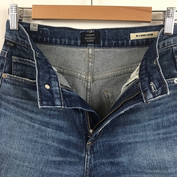 NWT Citizens of Humanity Tamryn Bike Shorts in wash Sentimental Size 25 - Picture 7 of 10